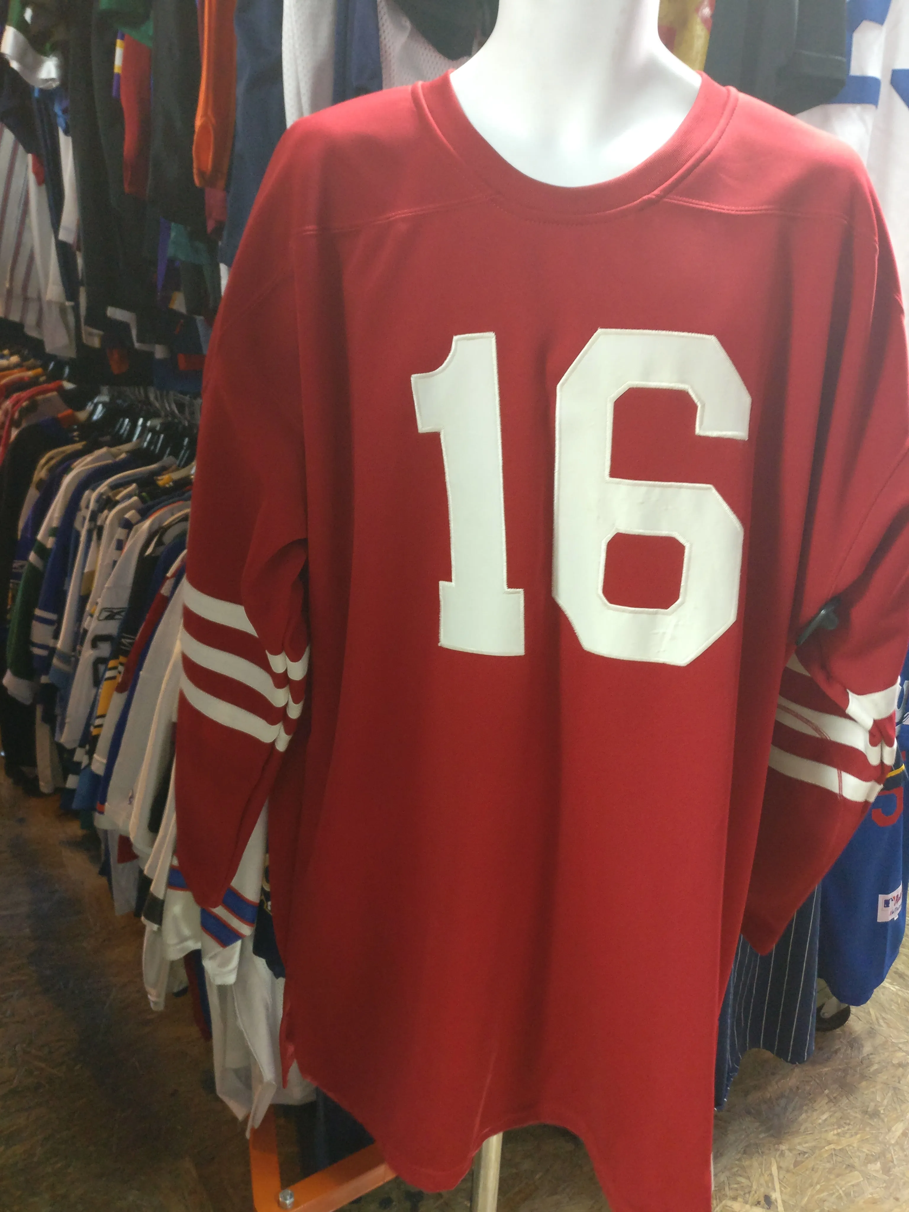Vtg '89 #16 JOE MONTANA S F 49ers NFL Mitchell & Ness Jersey 60