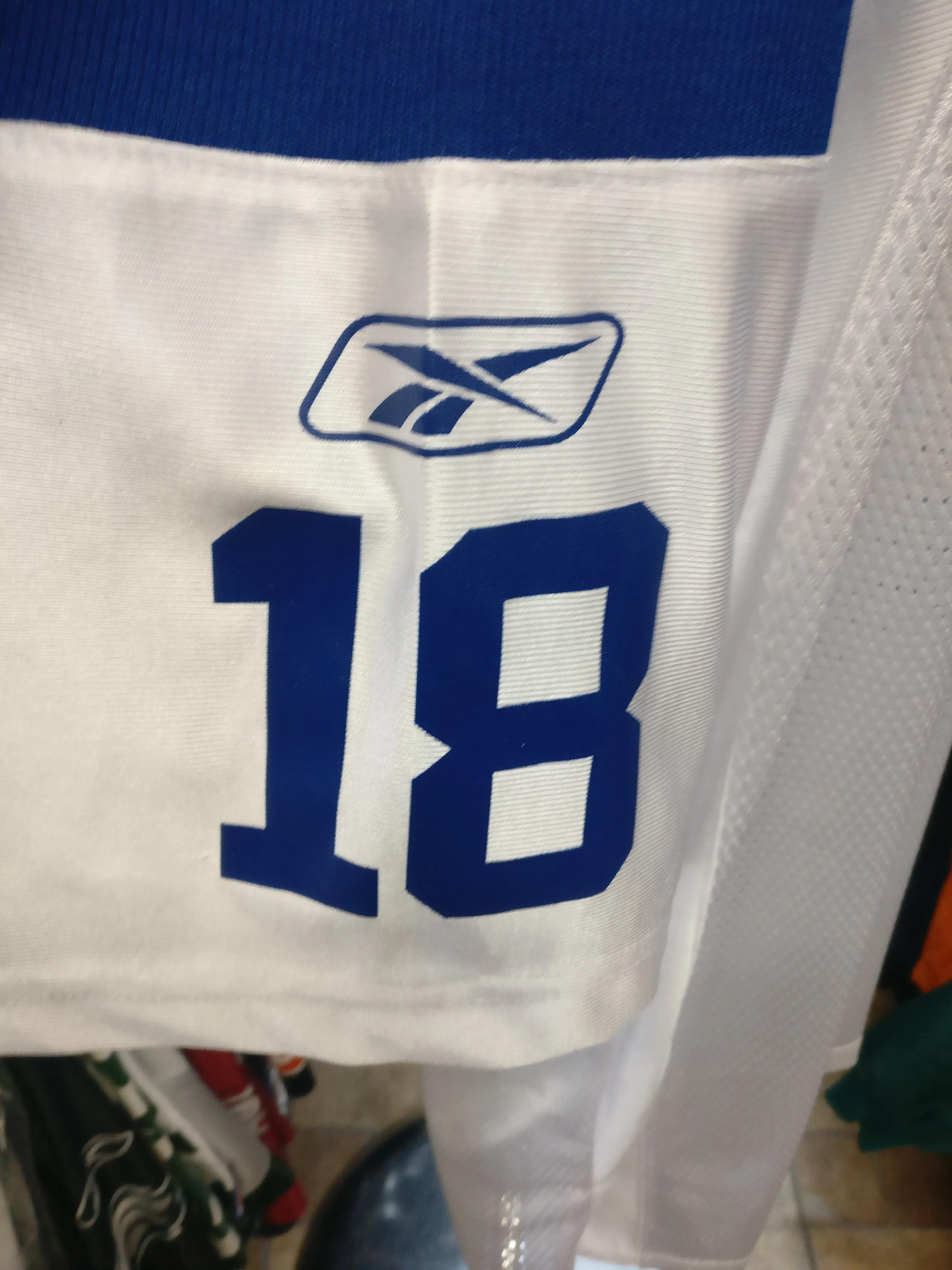 Vtg#18 PEYTON MANNING Indianapolis Colts Reebok Jersey 2XL (Deadstock)