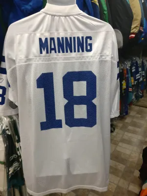 Vtg#18 PEYTON MANNING Indianapolis Colts Reebok Jersey 2XL (Deadstock)