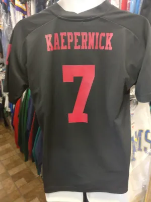 Vtg#7 COLIN KAEPERNICK San Francisco 49ers Super Bowl XLVII Jersey YXL