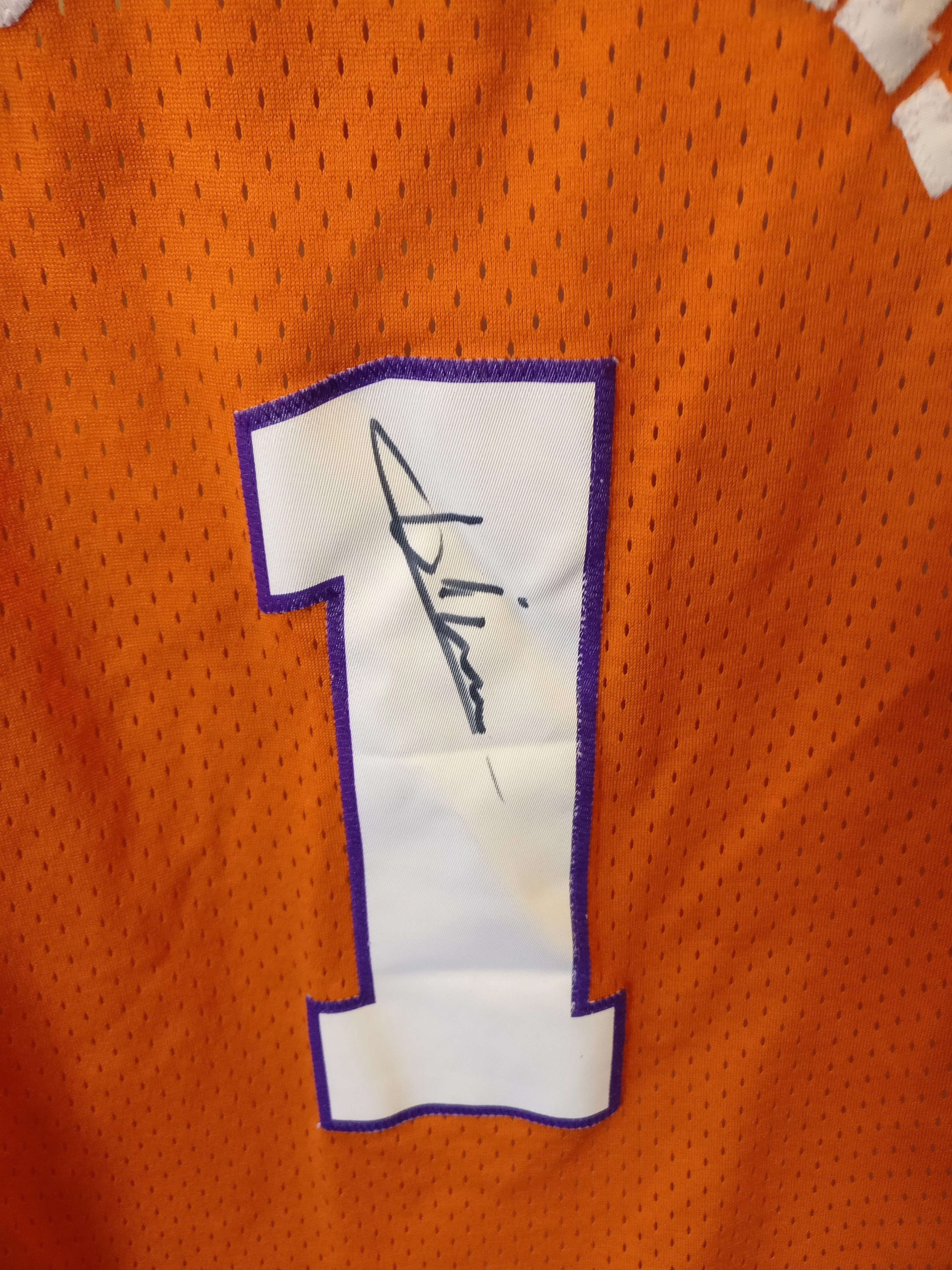Vtg#1 AMARE STOUDEMIRE Phoenix Suns Adidas Authentic Jersey M (Signed)