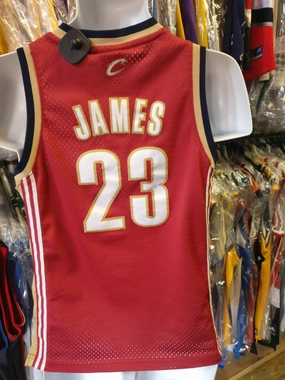 Vtg#23 LEBRON JAMES Cleveland Cavaliers NBA Adidas Authentic Jersey YM