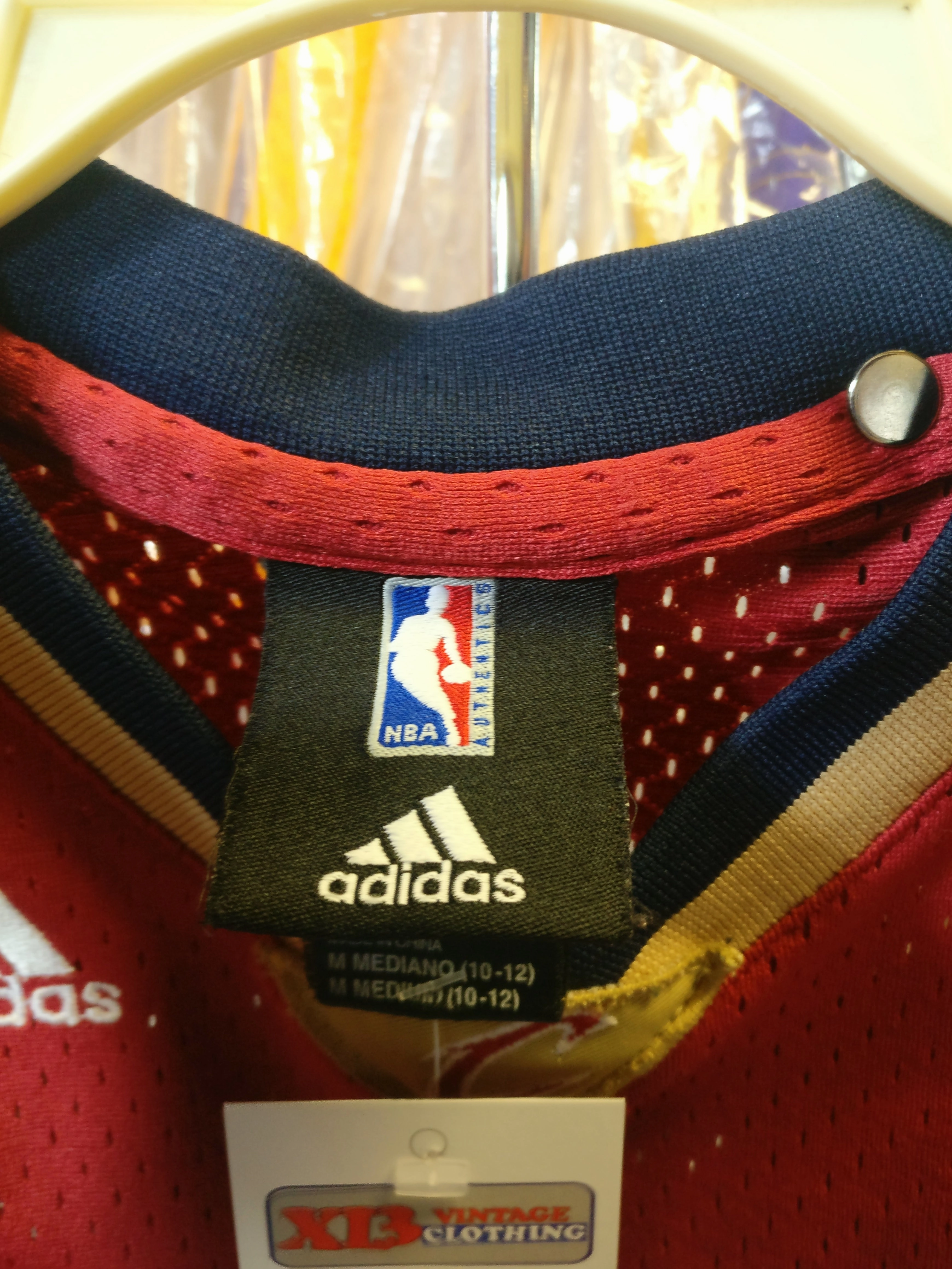 Vtg#23 LEBRON JAMES Cleveland Cavaliers NBA Adidas Authentic Jersey YM