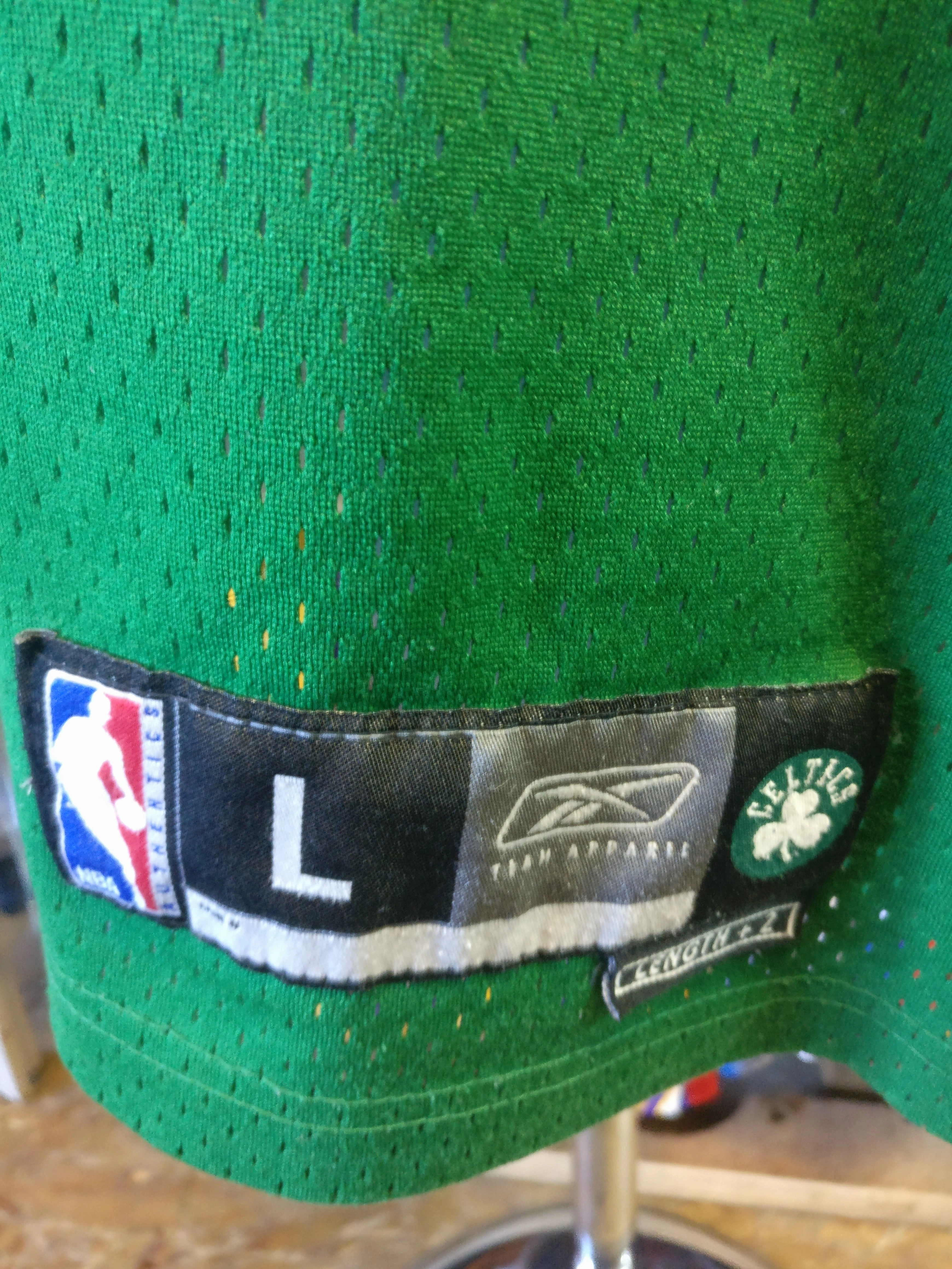 Vtg #34 PAUL PIERCE Boston Celtics NBA Reebok Authentic Jersey L