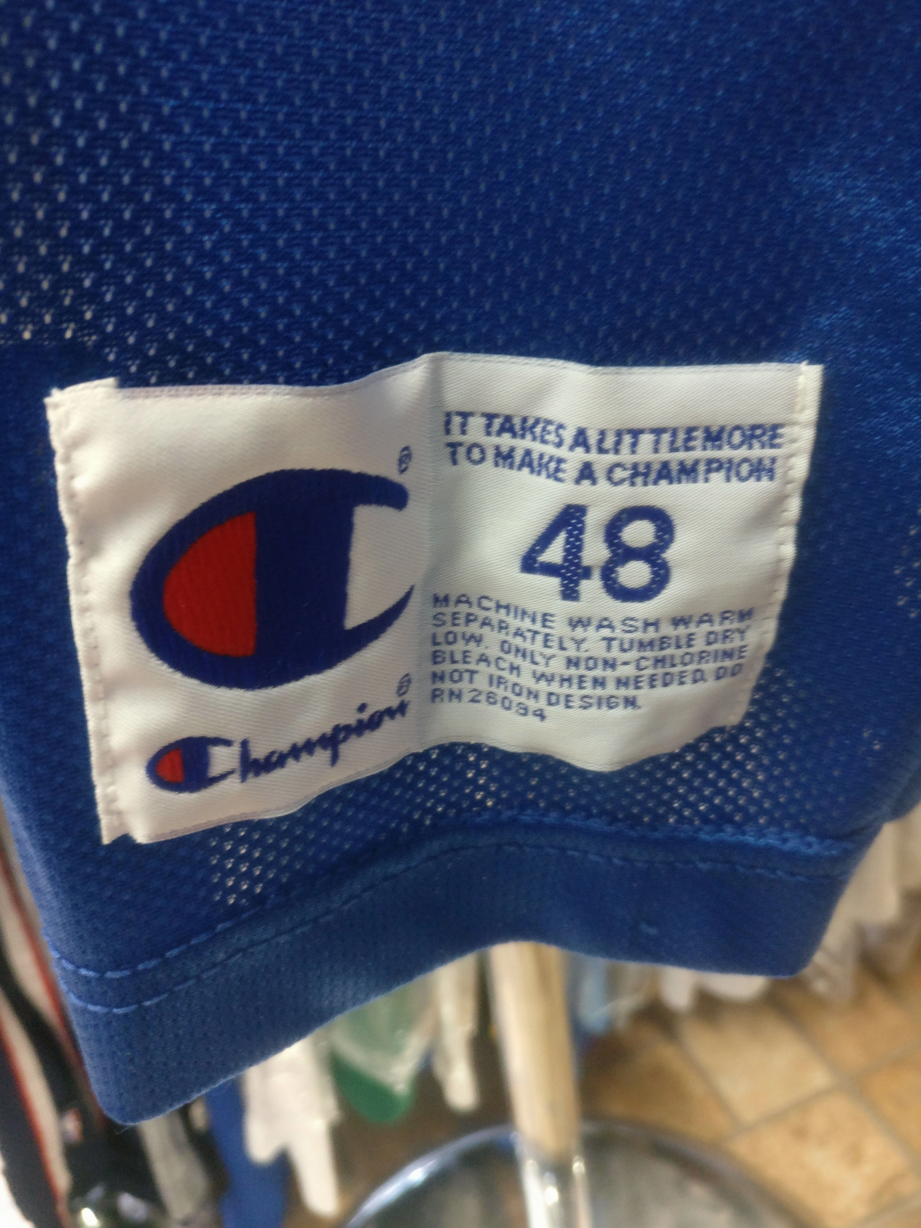 Vtg #3 ALLEN IVERSON Philadelphia 76ers NBA Champion Blue Jersey 48