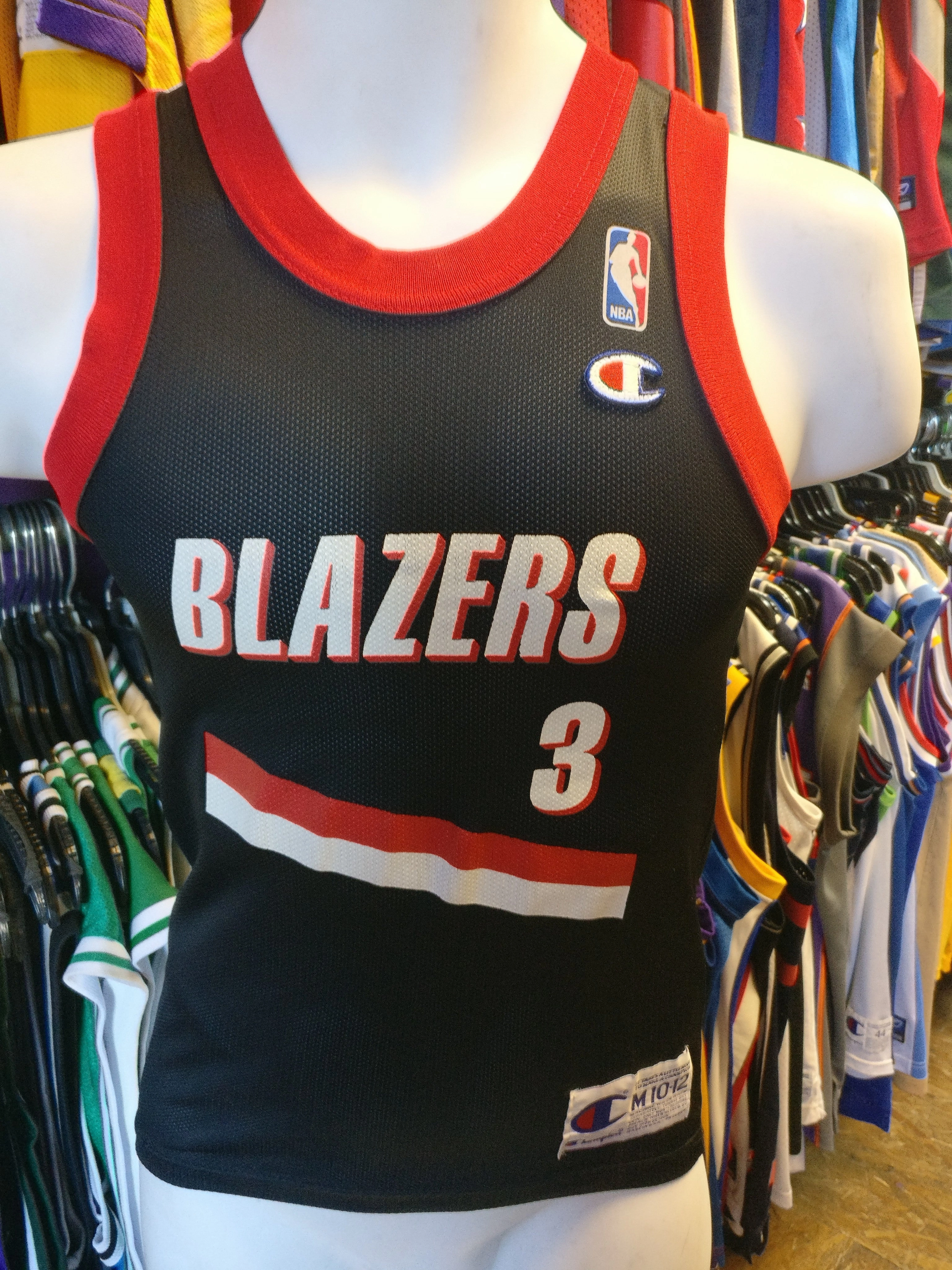Vtg #3 CLIFF ROBINSON Portland Trailblazers NBA Champion Jersey 10-12