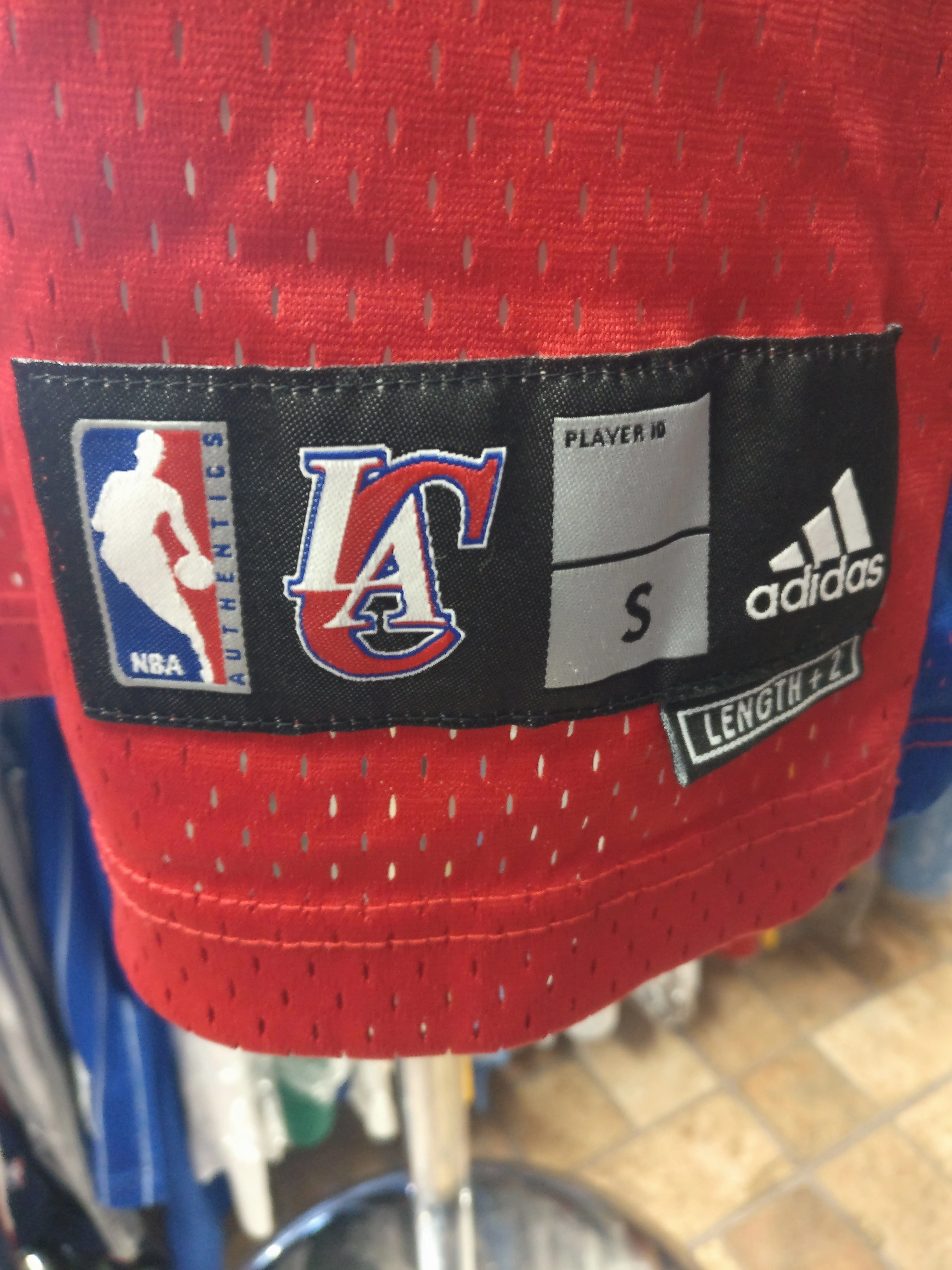 Vtg #42 ELTON BRAND Los Angeles Clippers NBA Adidas Authentic Jersey S
