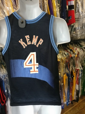 Vtg#4 KEMP Cavaliers #4 WEBBER Wizards Reversible Champion Jersey10-12