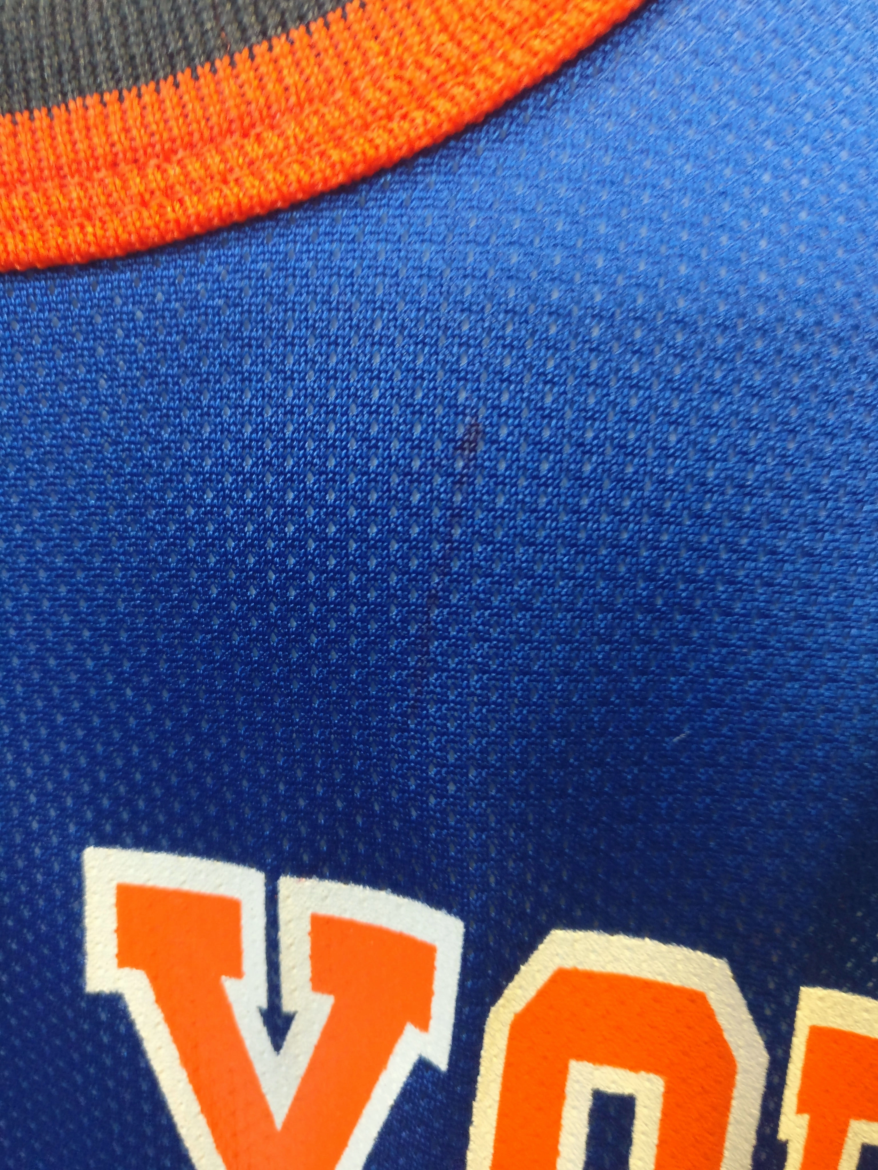 Vtg #8 LATRELL SPREWELL New York Knicks Champion Jersey 52 (Deadstock)