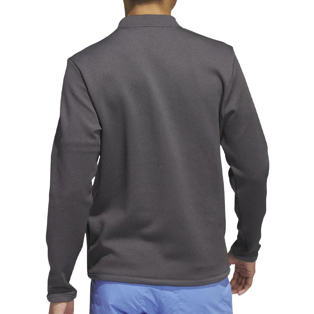 Step into the Beat Adidas Microdot 1/4 Zip Pullover - Black/White