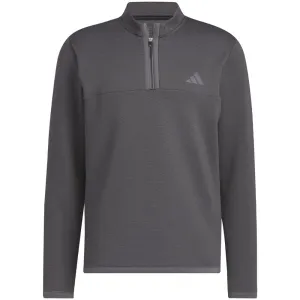 Never Just Walk Step Out Boldly Adidas Microdot 1/4 Zip Pullover - Black/White