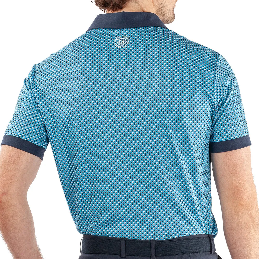 Winter Sale Rise Every Time Galvin Green Mate Polo Shirt - Aqua/Navy