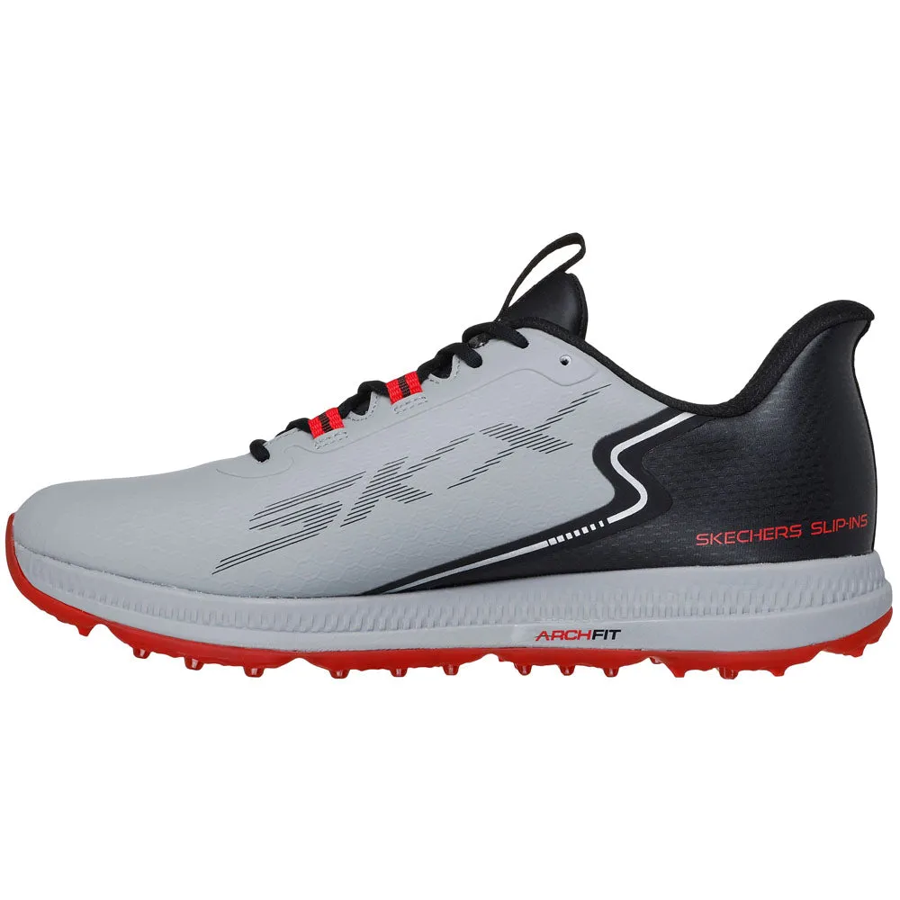 Define Your Own Way No Limits, Just Style Skechers Go Golf Elite 6 Spikeless Waterproof Shoes - Charcoal