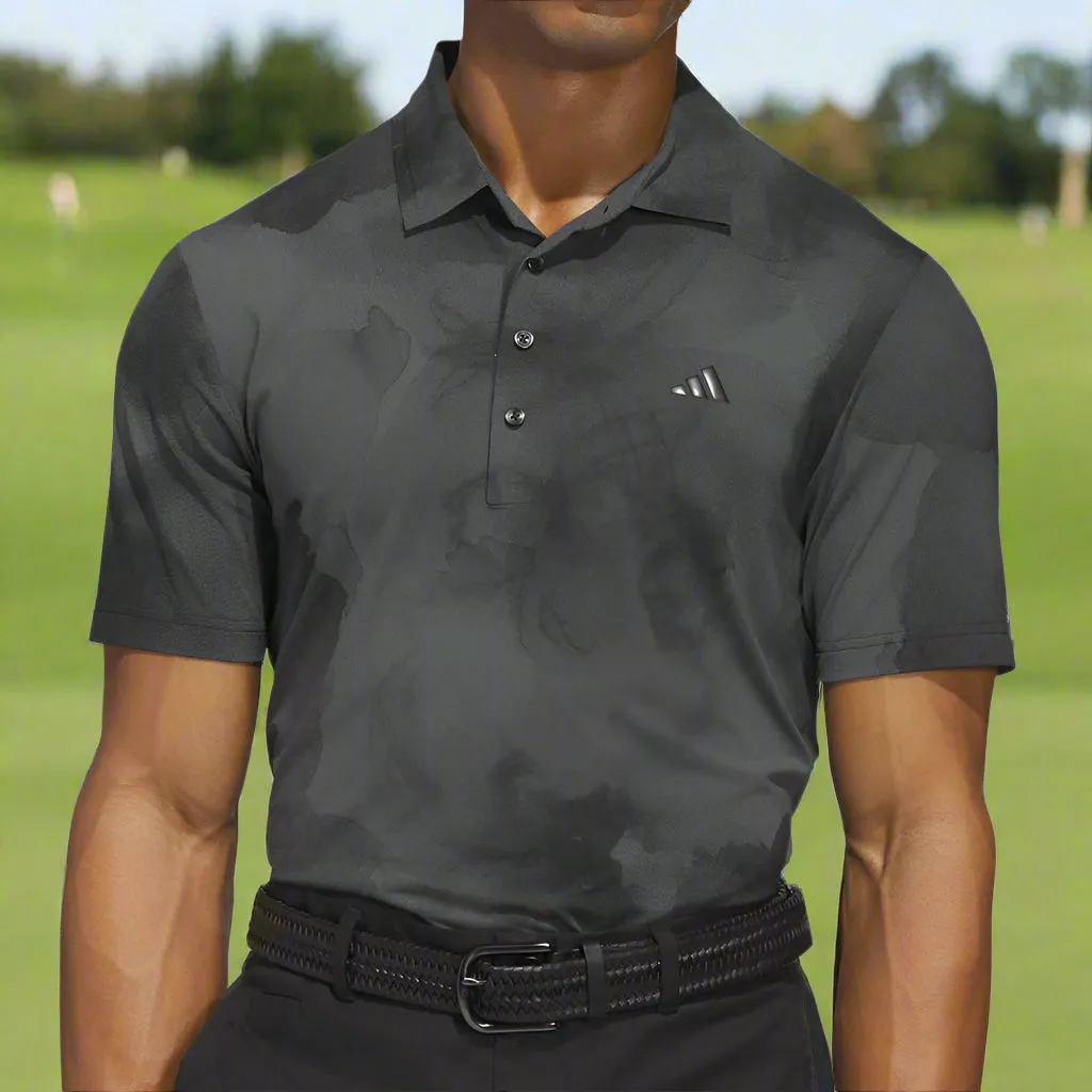 Confidence Starts Here Adidas Ultimate365 Tour Adicool Lc Polo Shirt - Black/Grey Six