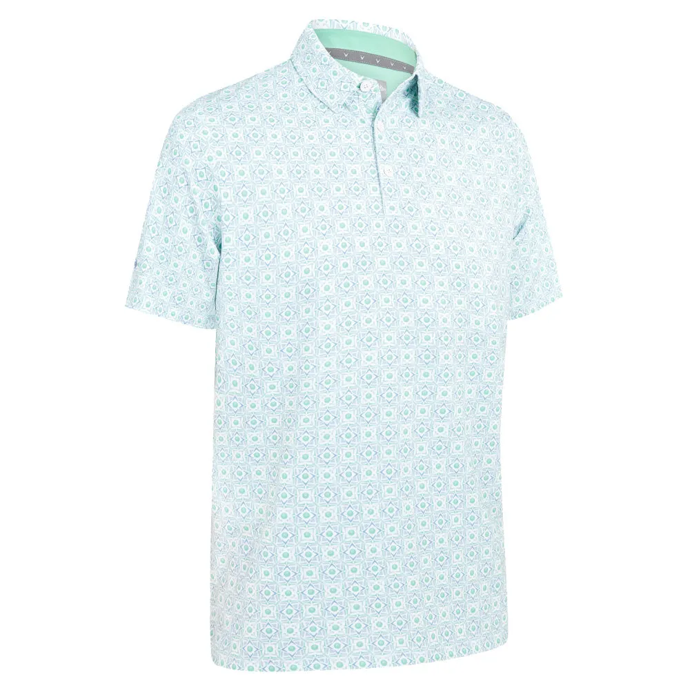Rise Every Time Callaway Golf Foulard Polo Shirt - Neptune Green