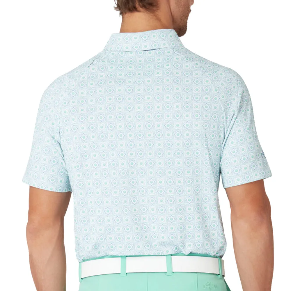 Gear Up and Go Callaway Golf Foulard Polo Shirt - Neptune Green