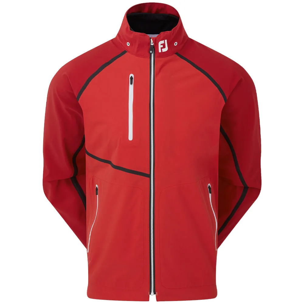 Break Boundaries Command Attention Footjoy Fj Hydrotour Waterproof Jacket - Red Tonal