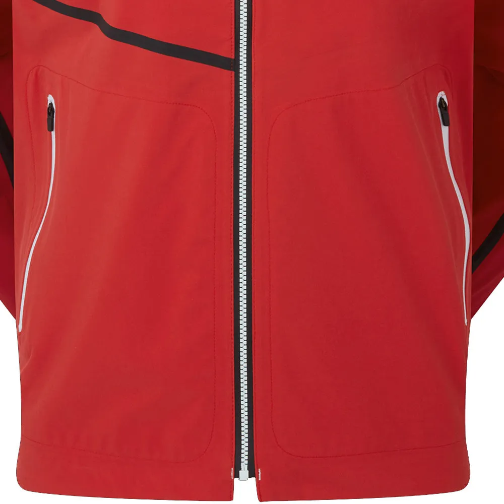 Footjoy Fj Hydrotour Waterproof Jacket - Red Tonal Walk Tall