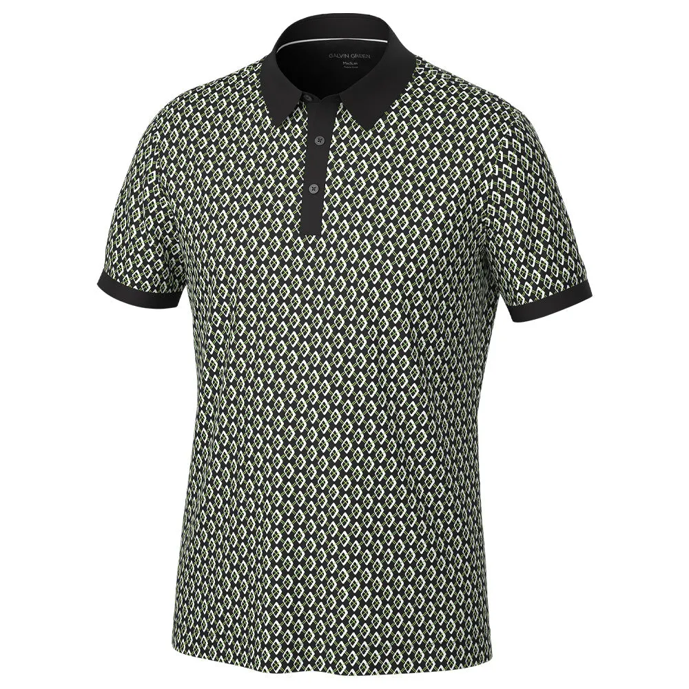 Galvin Green Maxwell Polo Shirt - Black/Fresh Green Built to Move You