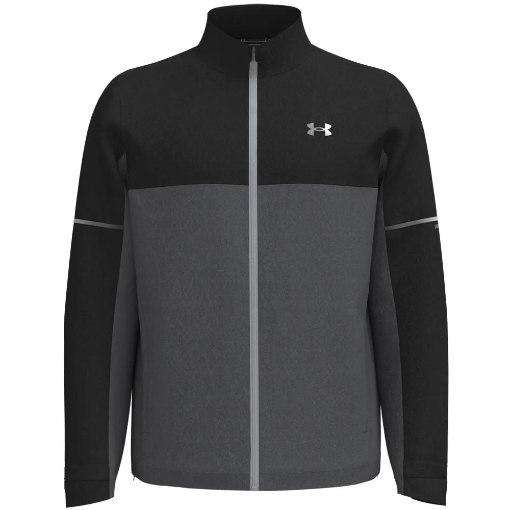 Made to Move Under Armour Drive Rain Waterproof Jacket - Black/Castlerock/Metallic Silver
