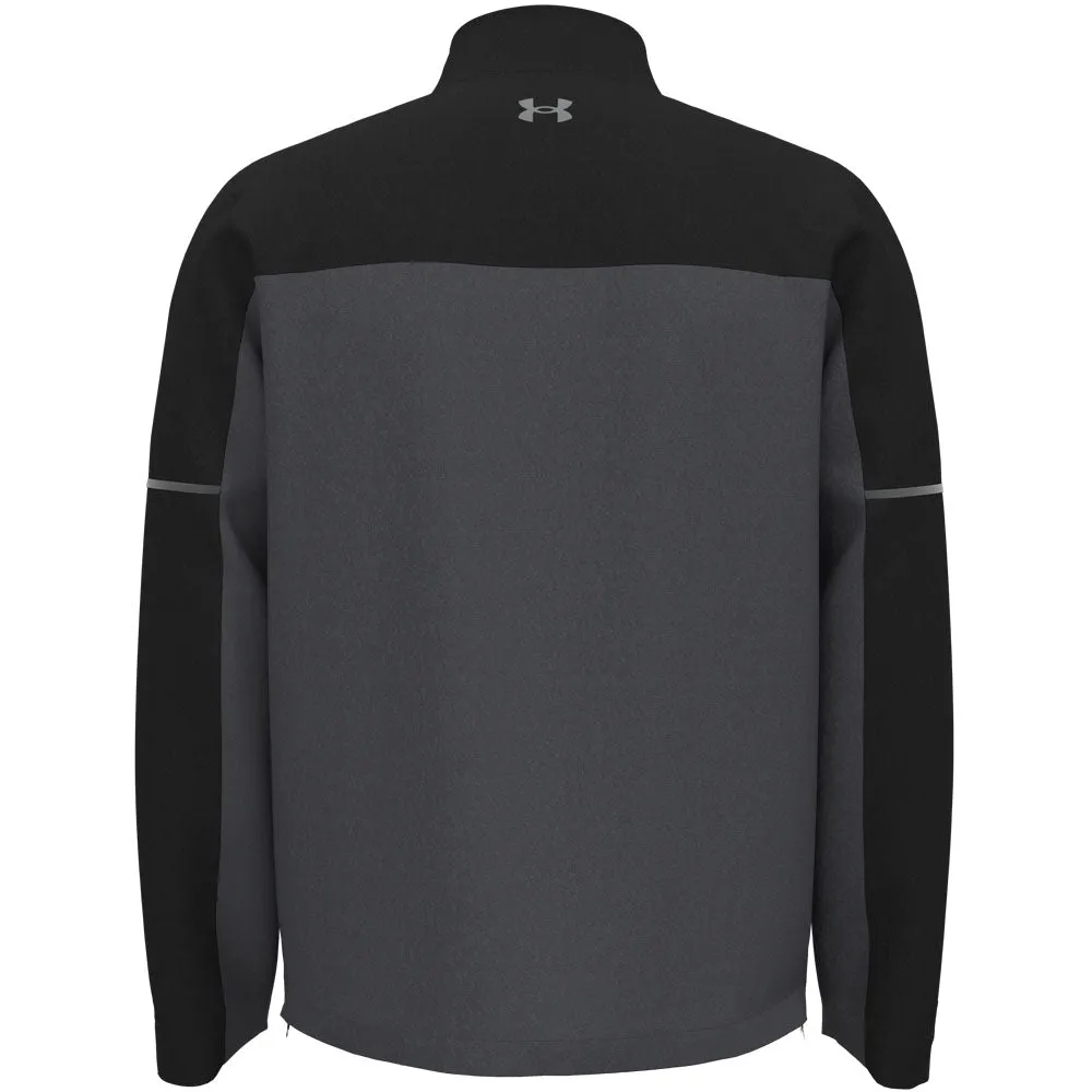 Under Armour Drive Rain Waterproof Jacket - Black/Castlerock/Metallic Silver Power Every Step