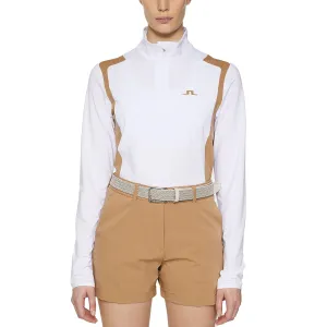 Not for the Ordinary J.Lindeberg Women'S Mae Quarter Zip Golf Mid-Layer - White