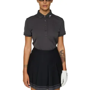 J.Lindeberg Women'S Tour Tech Golf Polo Shirt - Asphalt Valentine's Day Sale Great Value
