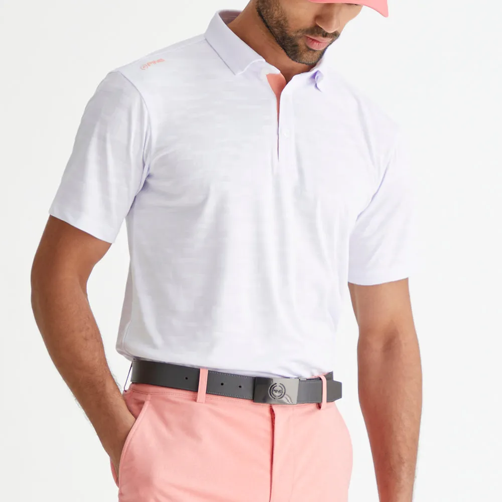 All Eyes on You Holiday Sale Ping Kenan Polo Shirt - White