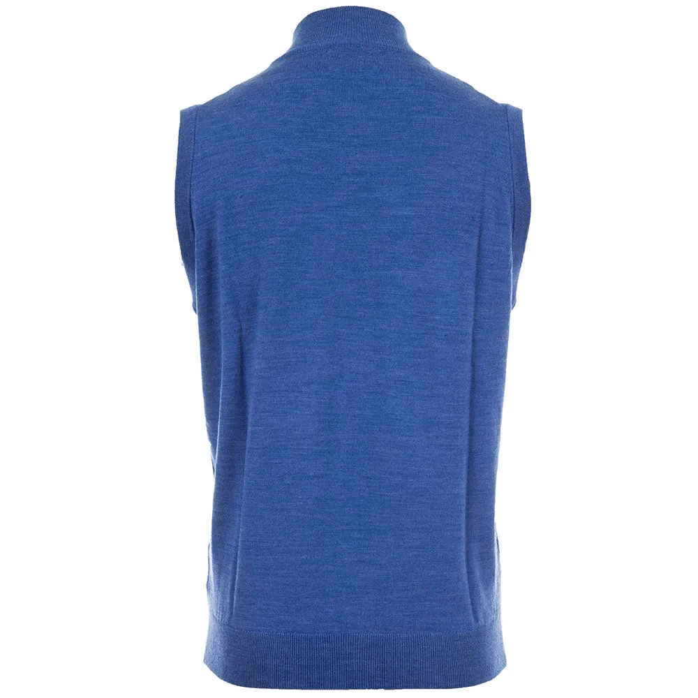 Proquip Merino 1/2 Zip Sleeveless Slipover - Blue Biggest Sale of the Year Big Savings