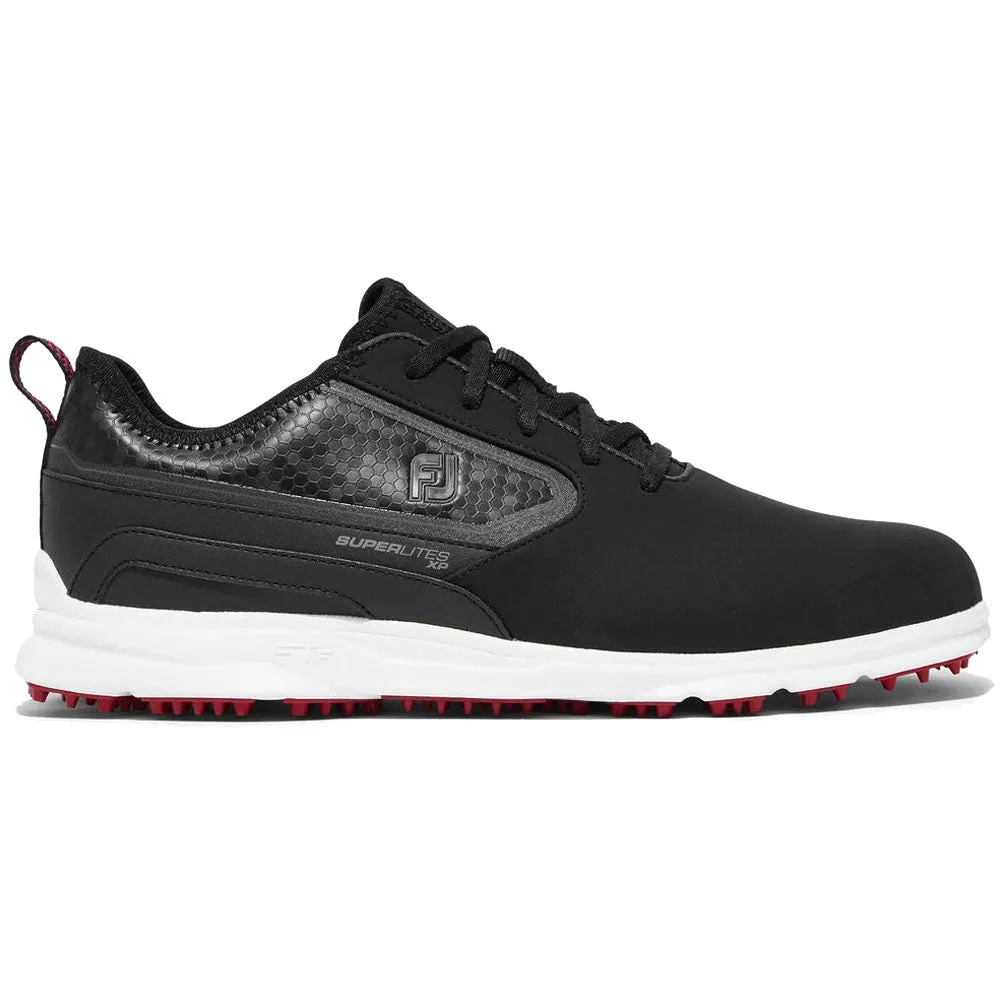 Footjoy Superlites Xp Spikeless Waterproof Shoes - Black/White/Red Own Every Step Dress from the Feet Up