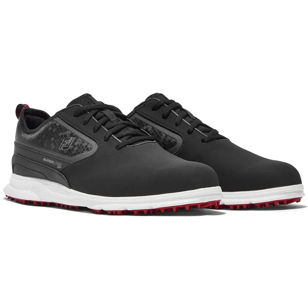 Power Every Step Footjoy Superlites Xp Spikeless Waterproof Shoes - Black/White/Red
