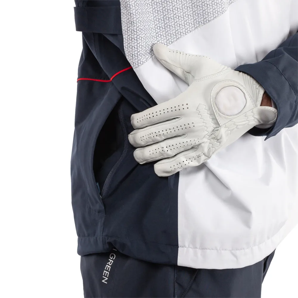 Galvin Green Axley Waterproof Dryvr Jacket - Navy/Red/White Fuel Your Fire Rise Every Time