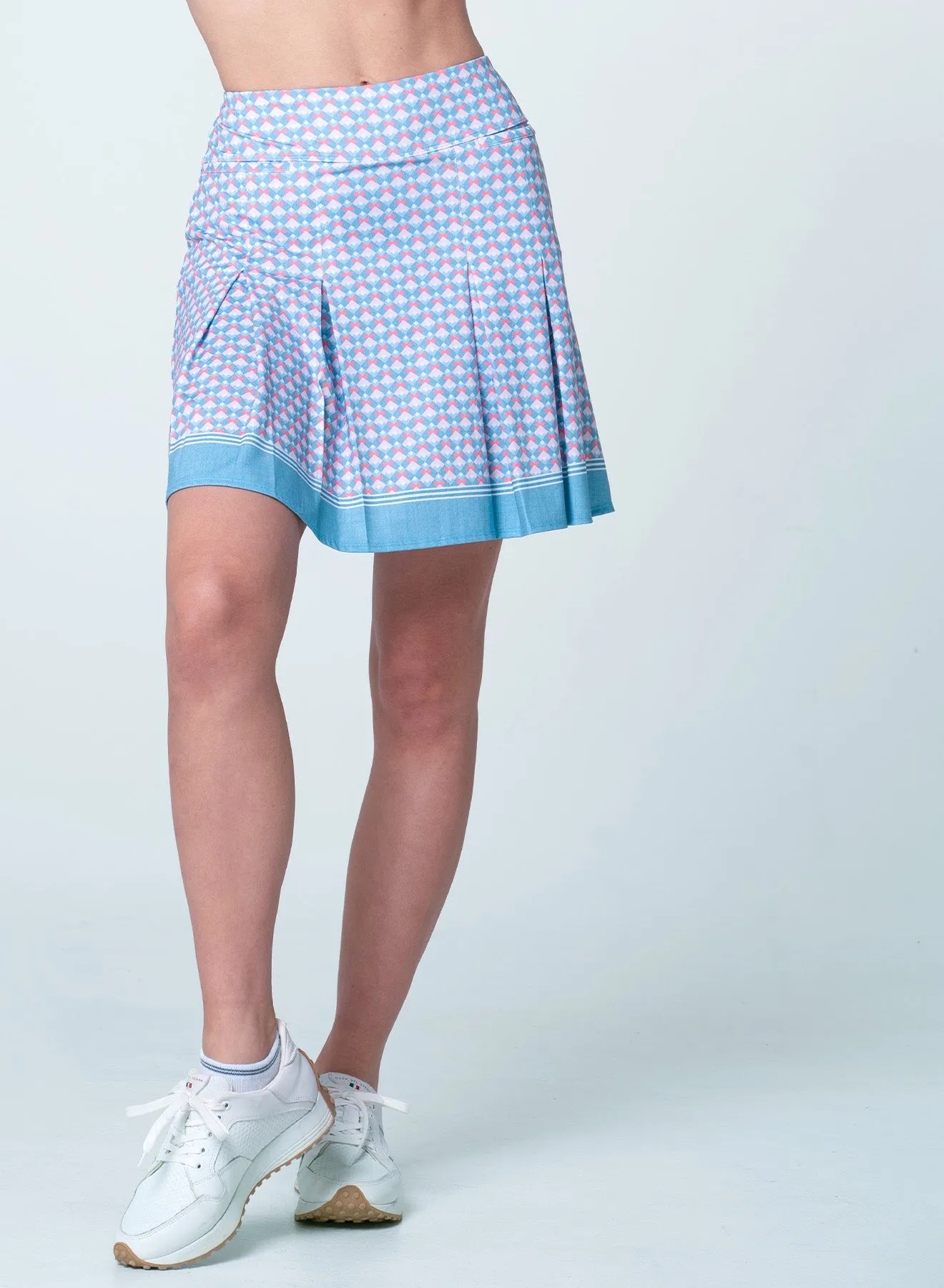 Linen Glam Pleat Skort Step Into Strength