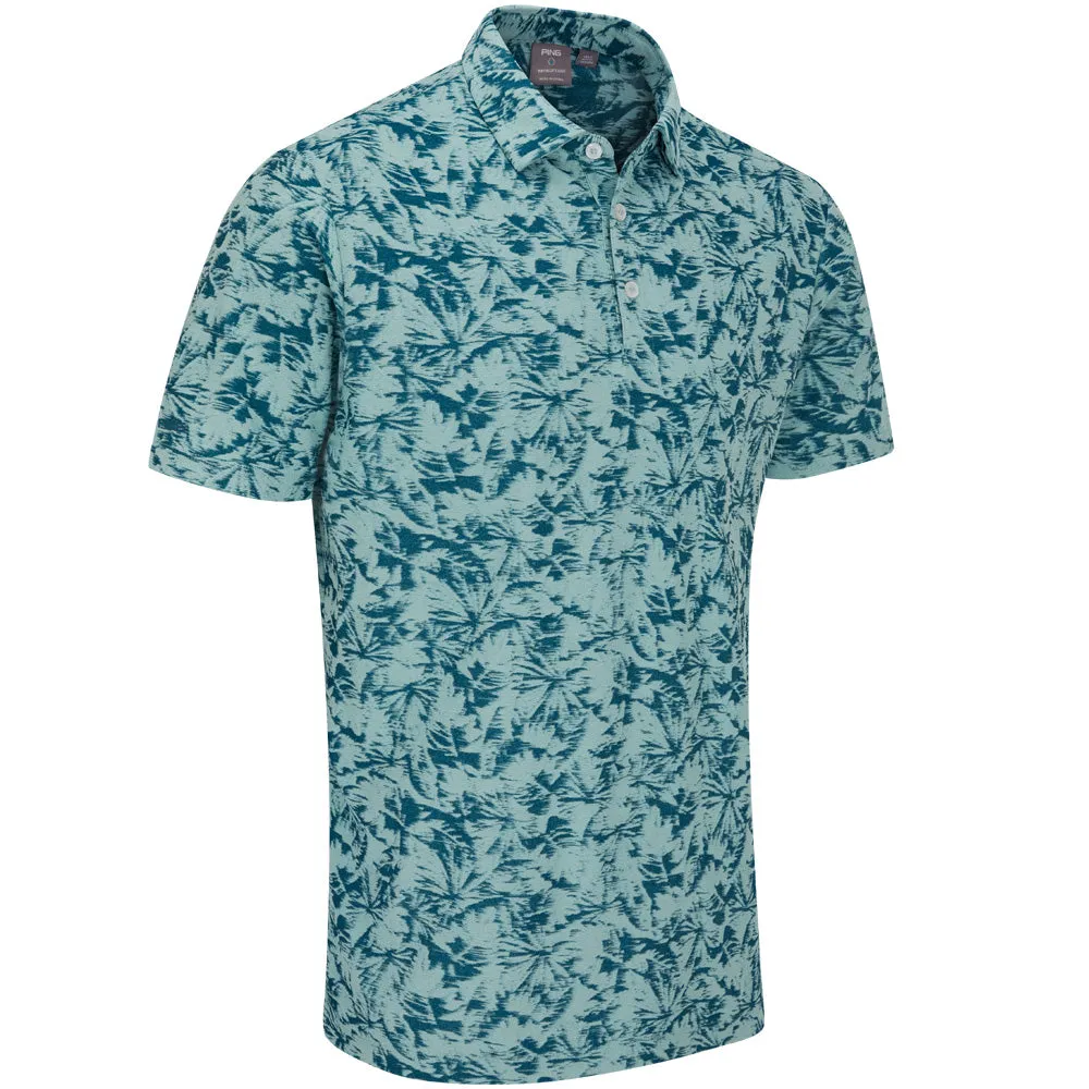 Ping Diego Polo Shirt - Misty Green Multi Walk with Power