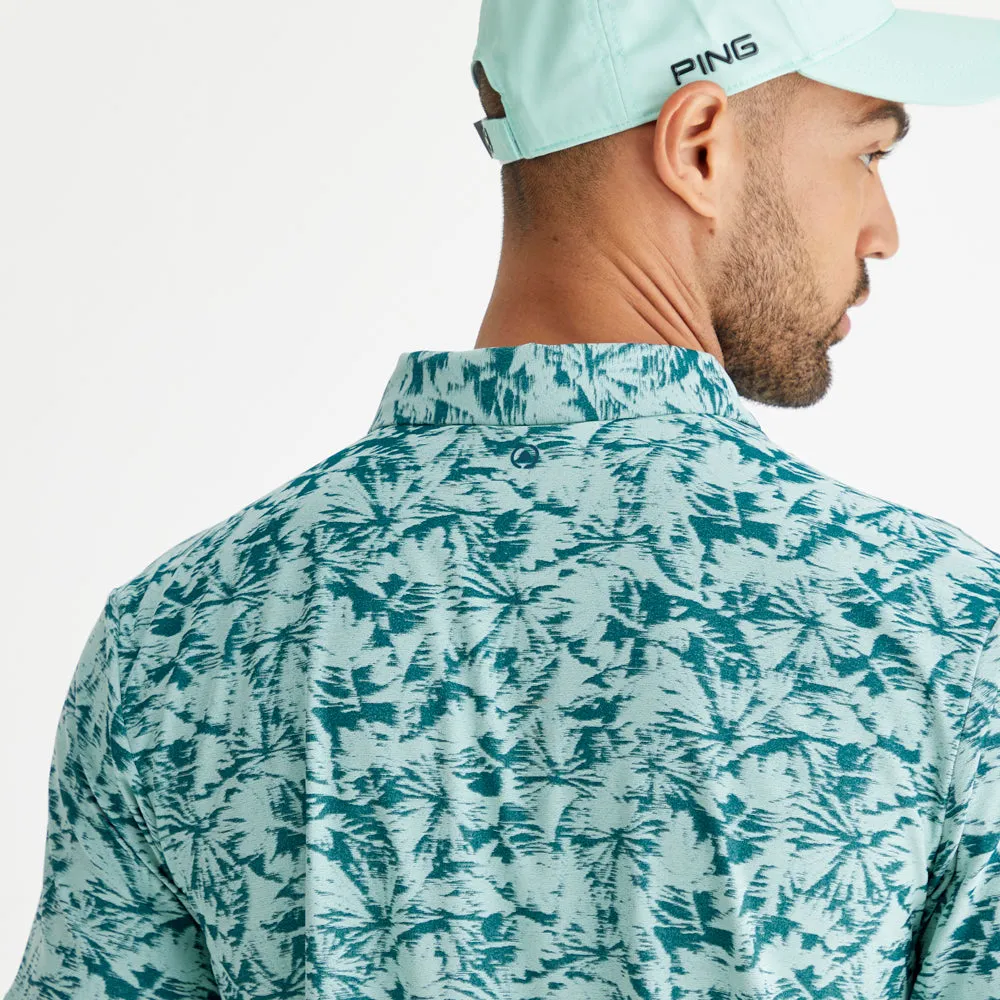 Unleash Your Power Ping Diego Polo Shirt - Misty Green Multi