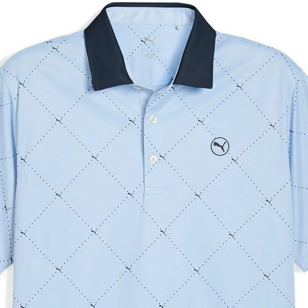 Puma Pure 2.0 Argyle Polo Shirt - Deep Navy/White Glow Big Savings Footwear for the Fearless