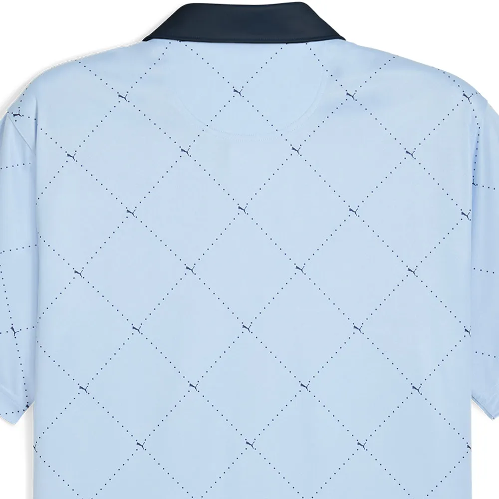 All Saints' Day Sale Black Friday Sale Puma Pure 2.0 Argyle Polo Shirt - Deep Navy/White Glow