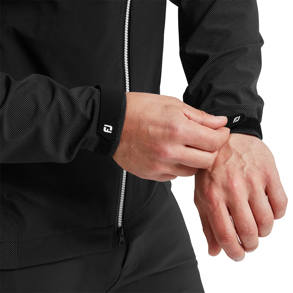 Footjoy Hydrotour Waterproof Jacket - Black Chase What Moves You Engineered for Speed