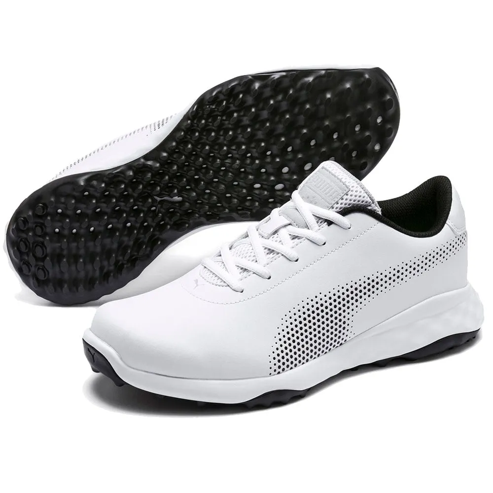 Keep Going Strong Valentine's Day Sale Puma Grip Fusion Tech Spikeless Waterproof Shoes - White