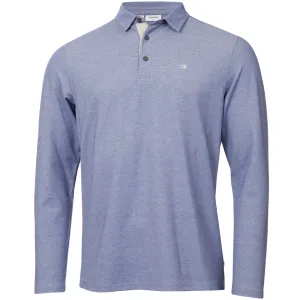 Redefine Classic Calvin Klein Bayard Long Sleeve Polo Shirt - French Blue