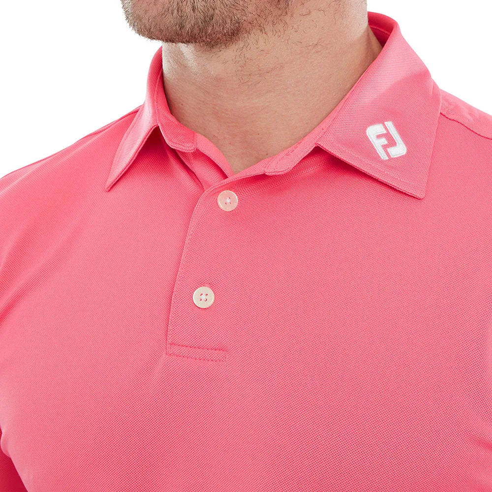 Footjoy Stretch Pique Solid Polo Shirt - Watermelon Flash Sale Hit Your Next Level
