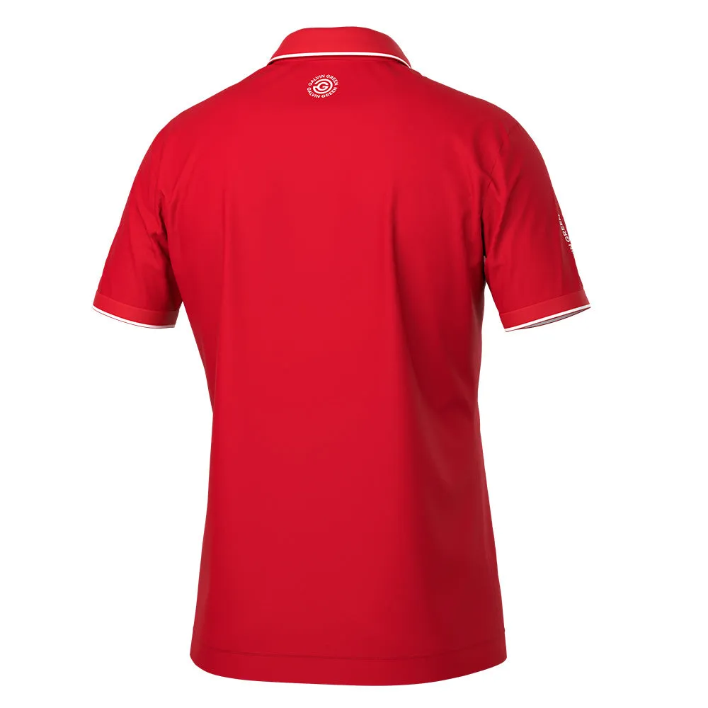 Galvin Green Marty Polo Shirt - Red Loud Looks, Smooth Moves
