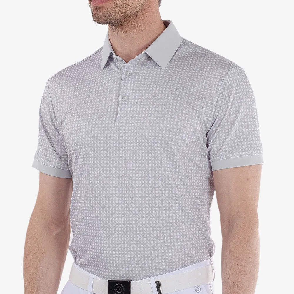 Made to Move Galvin Green Melvin Polo Shirt - Cool Grey/White