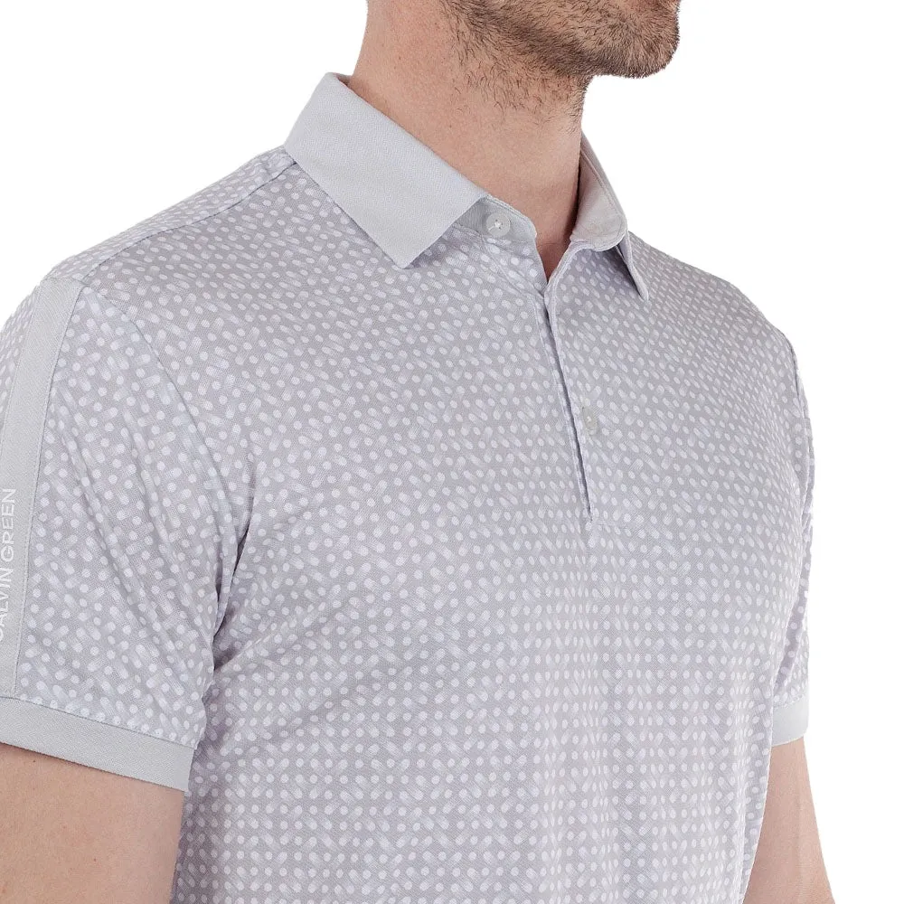 Galvin Green Melvin Polo Shirt - Cool Grey/White Fuel Your Fire