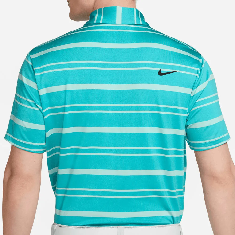 Nike Dri-Fit Tour Stripe Polo Shirt - Teal Nebula/Jade Ice/Black Command Attention