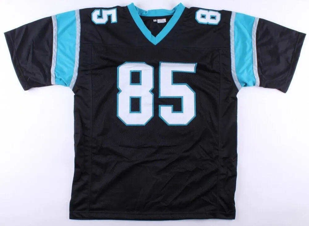 Wesley Walls Signed Carolina Panthers Jersey (Radtke COA) 5xPro Bowl Tight End