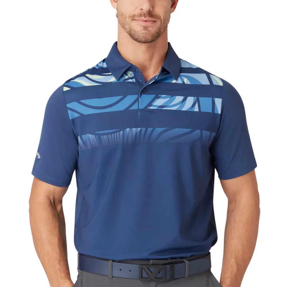 Be Unstoppable Callaway Trippy Block Polo Shirt - Peacoat