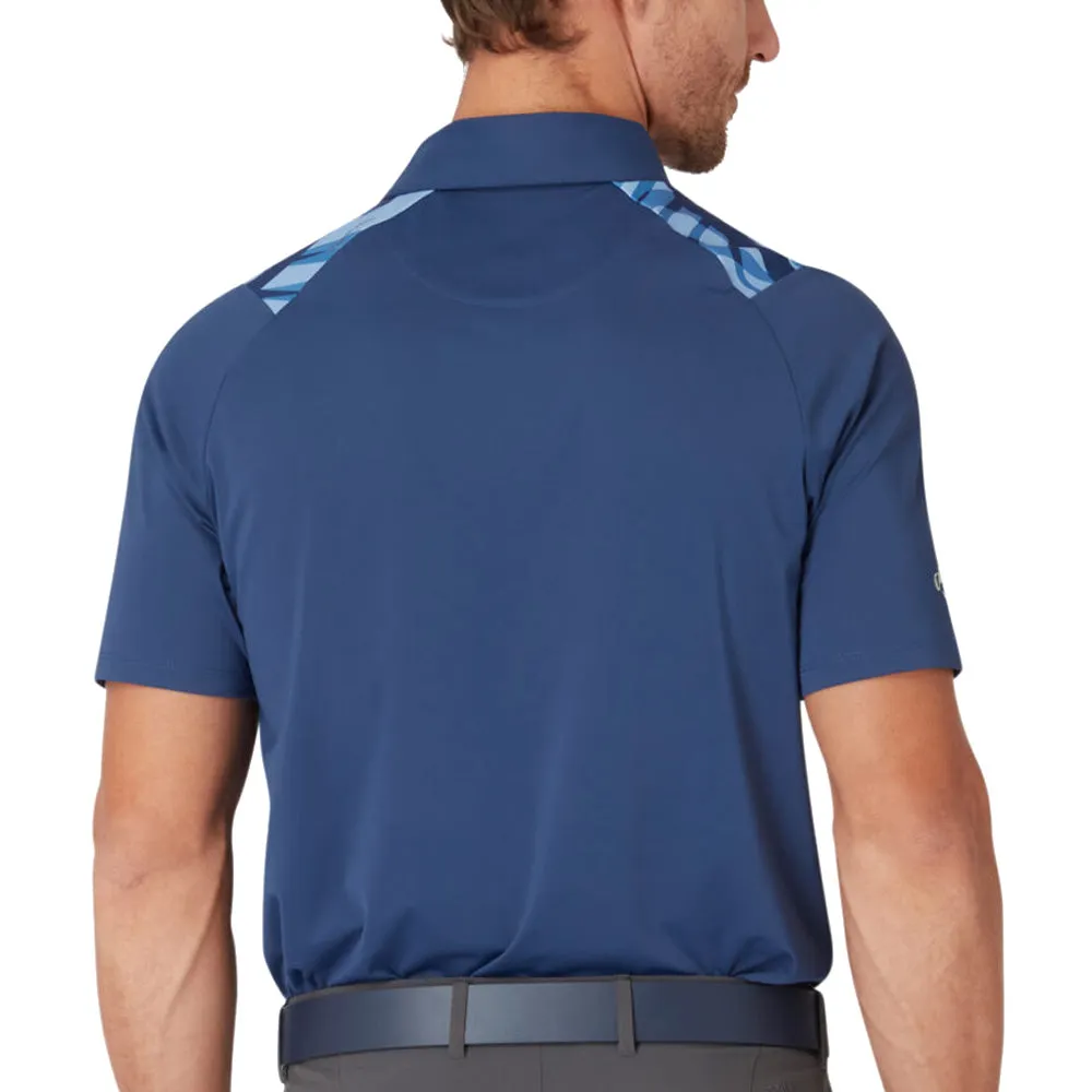 Own Every Step Keep Going Strong Callaway Trippy Block Polo Shirt - Peacoat