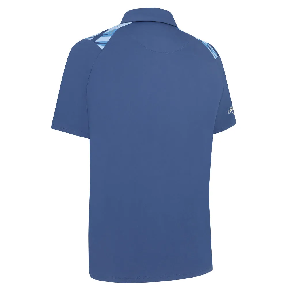 Break Boundaries Designed to Dominate Callaway Trippy Block Polo Shirt - Peacoat