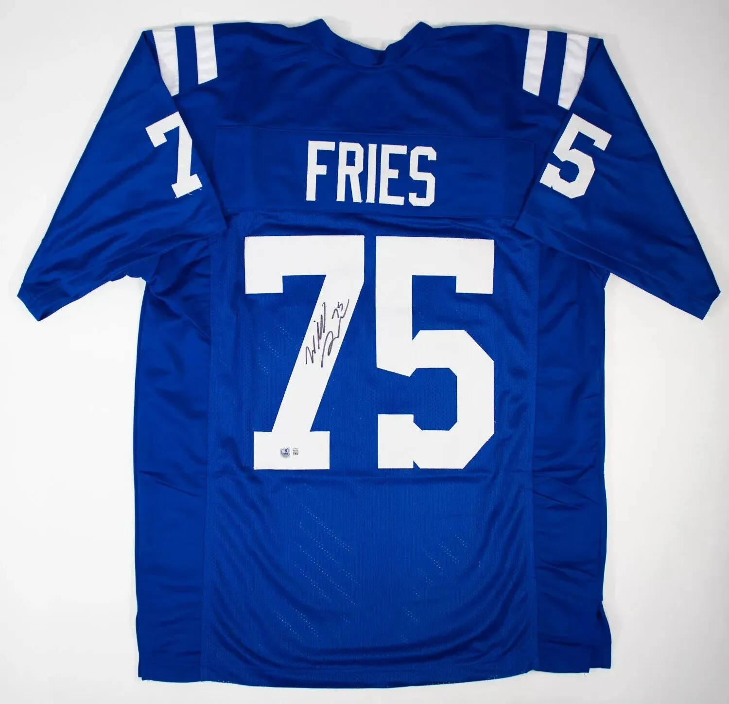 Will Fries Signed Indianapolis Colts Jersey (Beckett) Ex-Penn State Offensive Ln